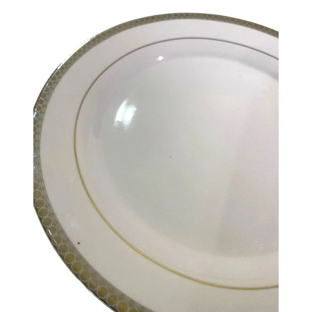 Target Home Yellow Footed Bowl Scalloped Rim Ceramic Pastel Pedestal Dish￼